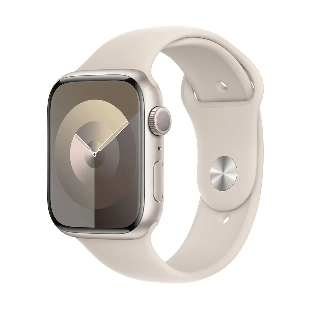 Apple Watch Series 9 45mm (GPS) Starlight Aluminum Case with Starlight  Sport Band (S/M) (MR963) купить дешево онлайн по низкой цене в Серпухове